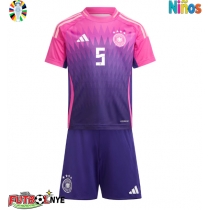 Camiseta Alemania Pascal Gross #5 Visitante Equipación para niños Eurocopa 2024 manga corta (+ pantalones cortos)